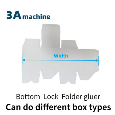 800 mm Max. Größe Automatische Bodenverschluss Klappkleimmaschine für Boxmachinerie