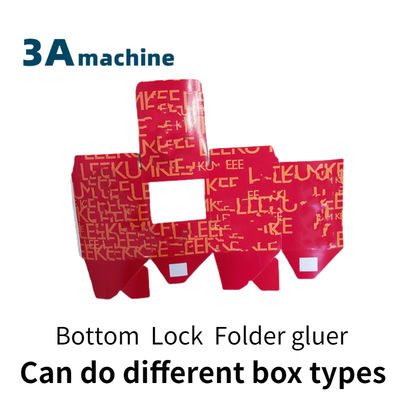 800 mm Max. Größe Automatische Bodenverschluss Klappkleimmaschine für Boxmachinerie