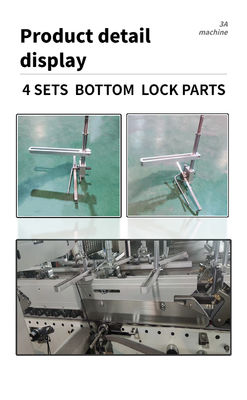800 mm Maximalgröße Automatische Unterverschlussmappe und Klebermaschine für Karton 250g-650g