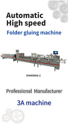 800AG-2 Automatisches Unterverschluss-Folder-Gluer mit Crash-Lock-Boden-Gaotian-Folder-Gluer Papiermaschinenteile