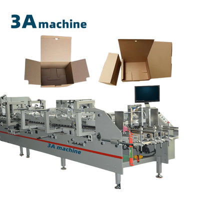 Box erweitert Mini-Fast-Food-Box Thermoforming-Maschine Klappbox Gluer CQT 900YG-2