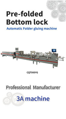Vorgefaltete Bodenverschluss Wellkartonbox Folder Gluer Maschine mit 380V3P Spannung