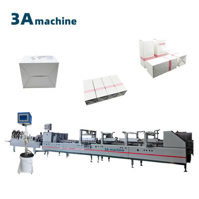 CQT 650JYG Vorabgefaltete Klappschließfachbox Automatische Verkleidungsmaschine für kleine Schachteln