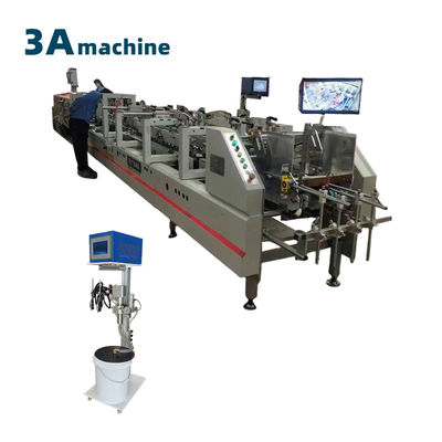 Arbeitsablauf CQT 650JYG Halbautomatischer Ordnerklebstoff mit vorklappbarem und zersperrbarem Boden