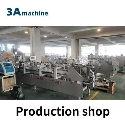 Arbeitsablauf CQT 650JYG Halbautomatischer Ordnerklebstoff mit vorklappbarem und zersperrbarem Boden