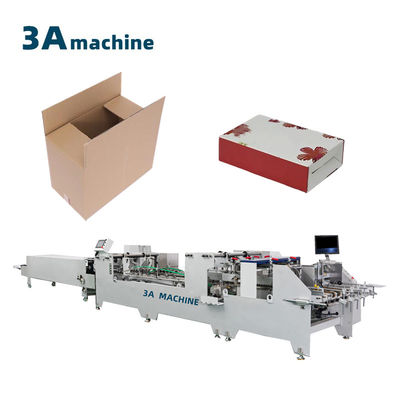Automatische Doppelverschluss-Unterfolder-Gluermaschine für 46 Eckboxen Max. Größe 98cm