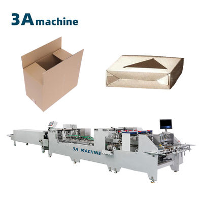 300 m/min Doppelsperr-Boden-halbautomatische Faltglue-Maschine für Wellkartons