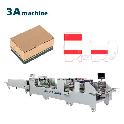 3500 KG 2 3 Schichten Wellkarton-Folder-Klebermaschine mit Doppelsperrboden