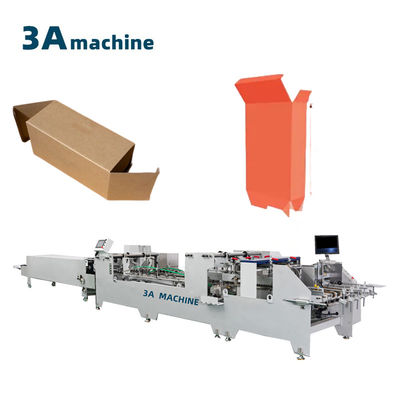 250 g bis 650 g Karton-Doppelverschluss-Bodenbox-Folder-Gluermaschine für Teile von Papiermaschinen