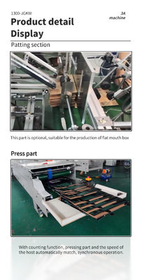 380V Wellboxen-Doppelverschluss-Bodenpapier-Box-Folder-Gluer-Maschine für und 2-3 Schichten
