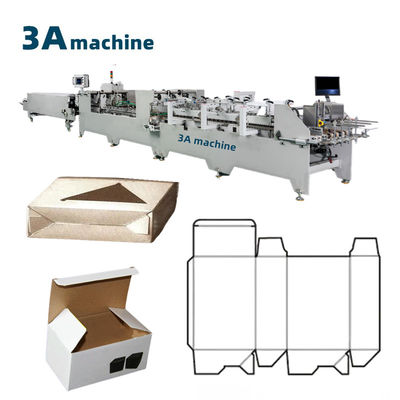 Gluermaschine mit Plakett 1300-JGKW mit Wellen-/Kartonschachtel mit Doppelverschluss