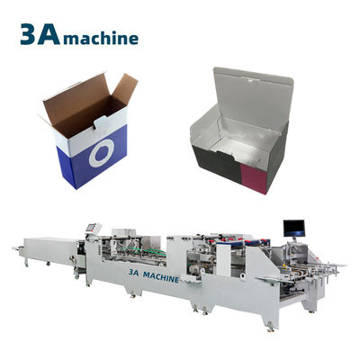 Automatische Sammelmaschine mit Doppelschloss-Bodenklebemaschine für Wellkarton-Folderklebstoff