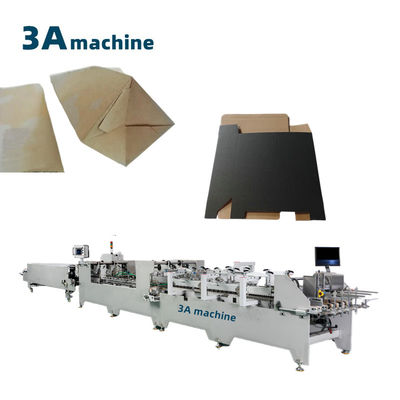 Hochproduktive Klappmappen-Klebermaschine zur Herstellung von automatischen Schachteln mit doppeltem Schloss