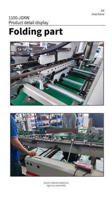 1300 JGKW Karton-/Golfkarton-Doppelverschluss-Boden-Folder-Klebmaschine für den Markt