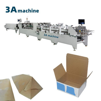 Gewölbte Schachtel mit Doppelsperrboden, doppelseitiges Band, Karton-Folder-Klebmaschine