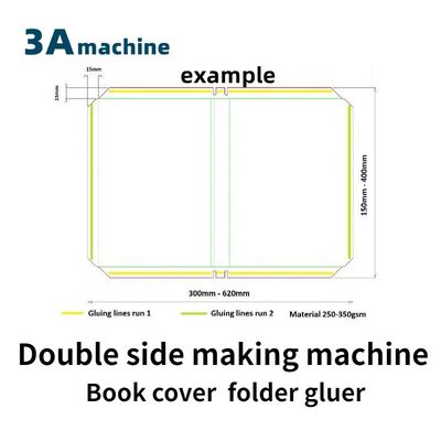 CQT-800BS Automatische Buchhüllen-Seitenklebmaschine mit maximaler Arbeitsbreite 650 mm