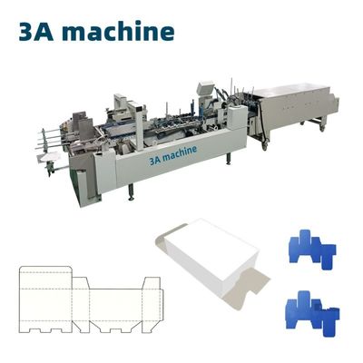 3.5m*1.1m*1.4m Karton/Golfgelenkte Geradlinie Box Automatische Ordner-Klebmaschine
