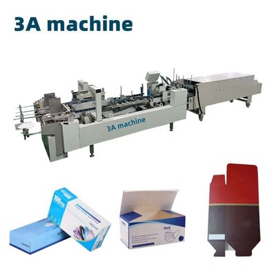 3.5m*1.1m*1.4m CQT-800 Box Folder Gluer Maschine für gerade Box Falten und Kleben