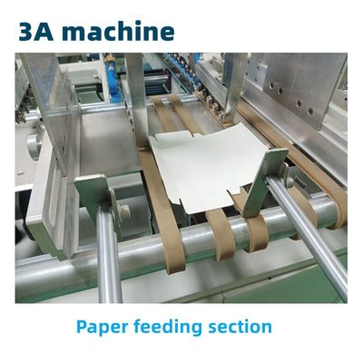 3.5m*1.1m*1.4m CQT-800 Box Folder Gluer Maschine für gerade Box Falten und Kleben