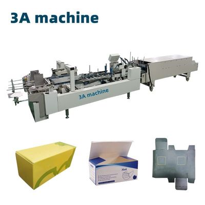 CQT-800 Karton-/Golfgelenkte Geradlinie-Box Automatische Karton-Folder-Klebmaschine