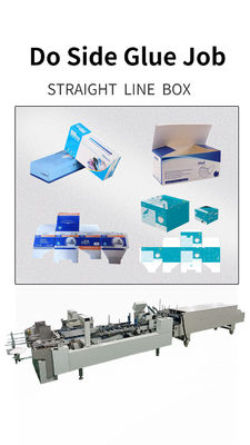 3A PLC CQT 800 Karton-/Golfgelenkte Geradlinie-Box-Folder-Klebmaschine für Verpackungen