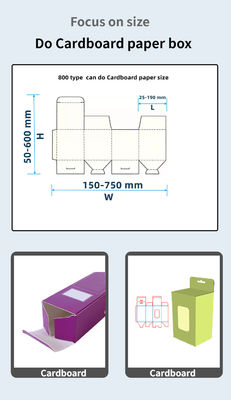 CQT 800 Karton-/Golfgelenkte Geradlinie-Box Automatische Karton-Box-Folder-Klebmaschine