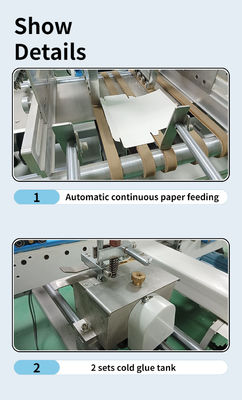 CQT 800 Wasserlöslicher Kaltkleber Automatischer Klebefachmaschine für Karton/Golfboxen