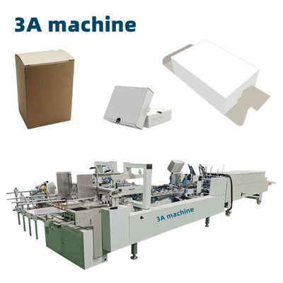 CQT 800 Karton-/Golfgelenkte Geradlinie-Box Halbautomatische Ordner-Klebmaschine