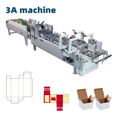 Hoch automatisierte CQT-650 Seitenklebkarton-Falt- und Klebmaschine für schnelle Produktion