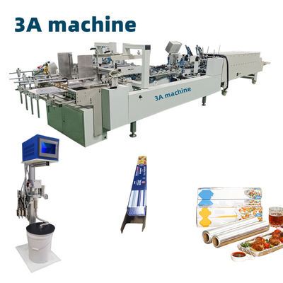 Automatische Aluminiumfolie und Zinnfolie Verpackungskiste Klebmaschine CQT-800