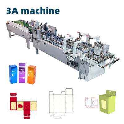 Automatische Folderaufklebermaschine ZH 800 Elektrisch angetriebene Seitenkleberbox Gerade Liniebox
