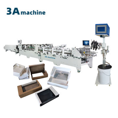 Wasserlösliche Kaltklebstoff-Folder-Klebmaschine für 4-Eck- und 6-Eck-Boxen CQT-1300