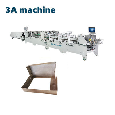 Erweiterte PLC-gesteuerte Ordnerklebmaschine für 4-Eck-Boxen und 6-Eck-Papierboxen