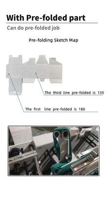 Advanced CQT-900 Folder Gluer Machine für das automatische Falten und Kleben von Pappe