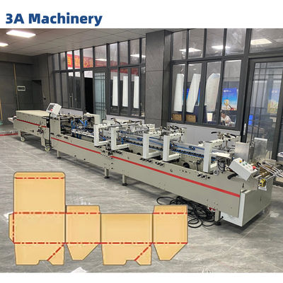 Einfache Bedienung CQT-900 Klappboxen Maschine Crash Lock Boden Ordner Gluer Maschine Papier Ordner Maschine