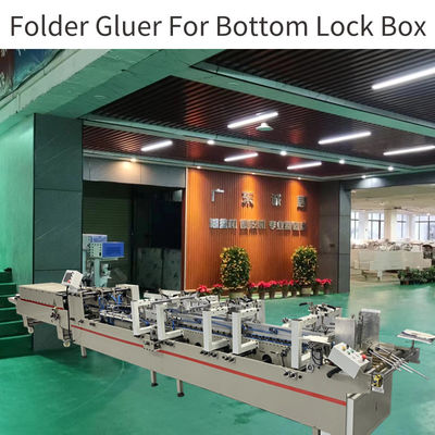 Einfache Bedienung CQT-900 Klappboxen Maschine Crash Lock Boden Ordner Gluer Maschine Papier Ordner Maschine