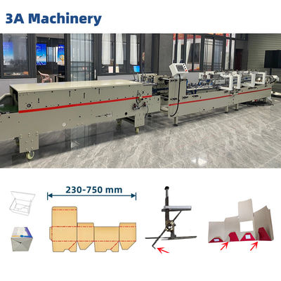 Einfache Bedienung CQT-900 Klappboxen Maschine Crash Lock Boden Ordner Gluer Maschine Papier Ordner Maschine